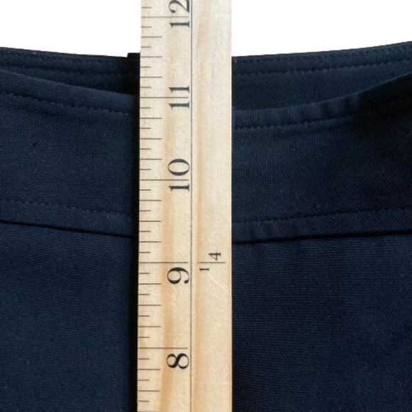 Ann Taylor Rich Black Trousers Career High Rise Lined, Wide Straight Legs, sz. 8 - Picture 9 of 10